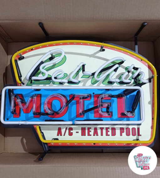 Neon Bel-Air Motel İşareti