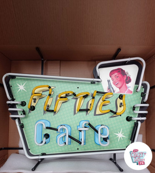 Neon Fifties Cafe off poster