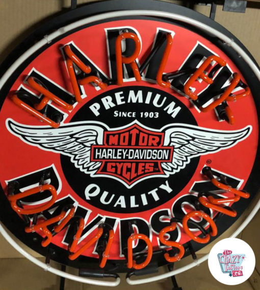 Signature du cercle néon Harley-Davidson