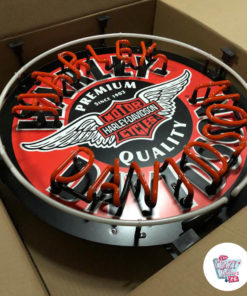 Cartel Neon Harley-Davidson Circle box
