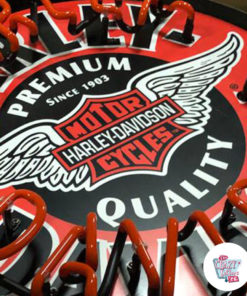 Detalhe da placa do Círculo Harley-Davidson Neon