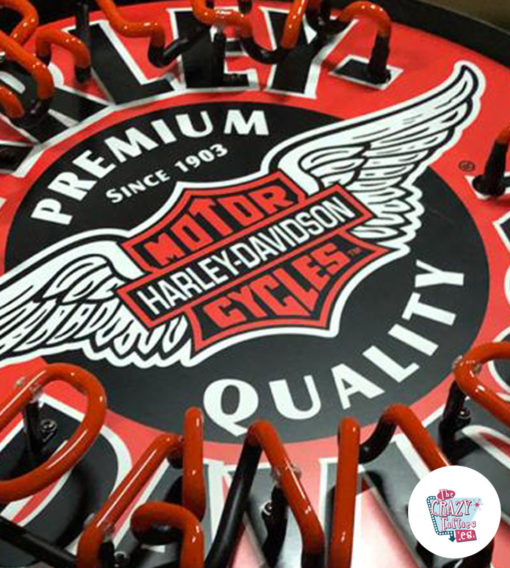Neon Harley-Davidson Circle-skiltdetalje