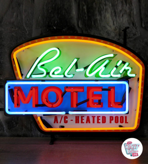 Neon Bel-Air Motel Sign
