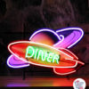 Insegne Neon Diner Rocket Space