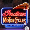 Neon indiske motorcykler-plakat