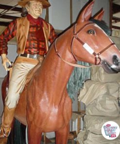 Wild West John Wayne decorazione a cavallo