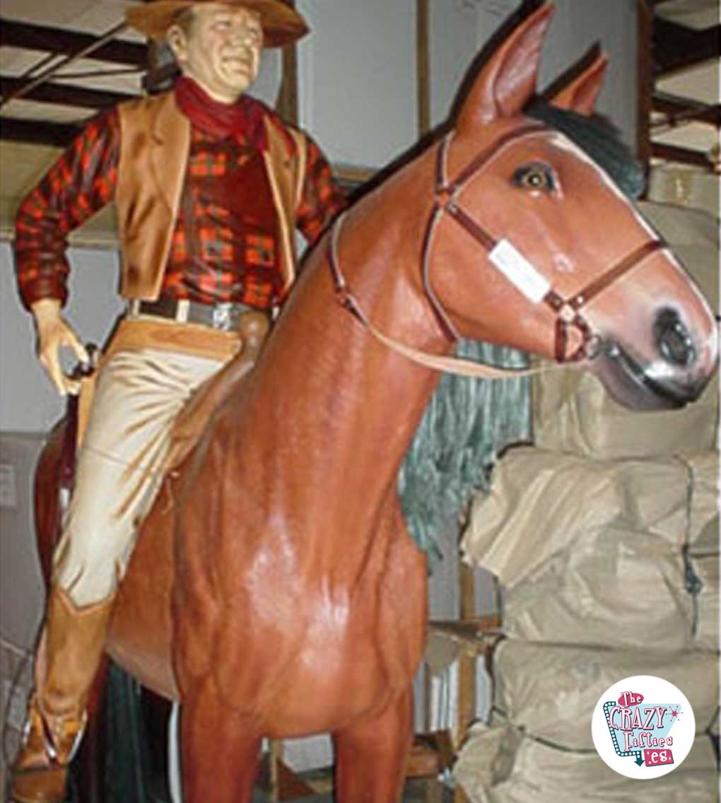 John Wayne auf Pferd Rücken Schlüsselanhänger