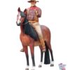 Wild West West dekorasjon John Wayne på hesteryggen
