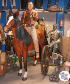 Wild West John Wayne decorazione a cavallo