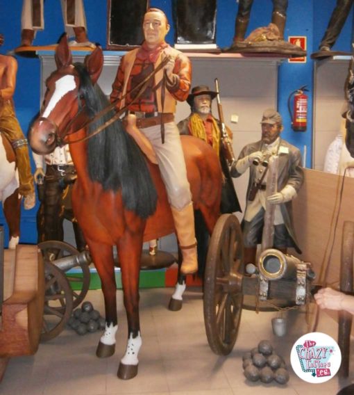 Wild West John Wayne decorazione a cavallo