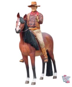 Decoración Salvaje Oeste John Wayne a caballo