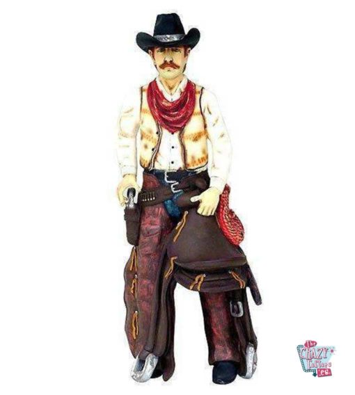 Wild West Cowboy Dekoration mit Sattel