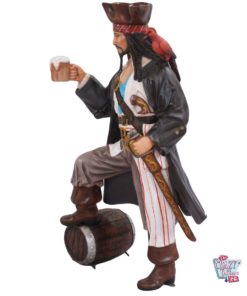 Piratendekorationsfigur mit Bier