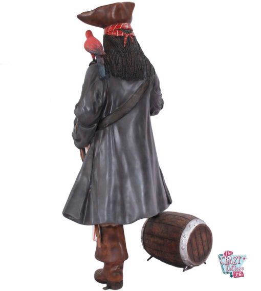 Figura de decoração pirata com cerveja