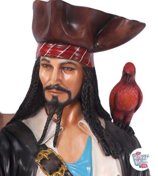 Figura de decoração pirata com cerveja