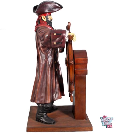 Figure Pirate Decoration with Rudder