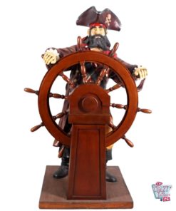 Figure Pirate Decoration with Rudder