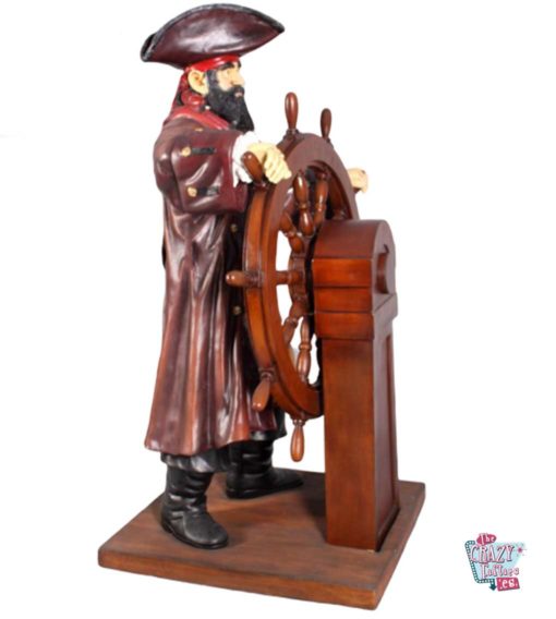 Figura Decoración Pirata con Timón