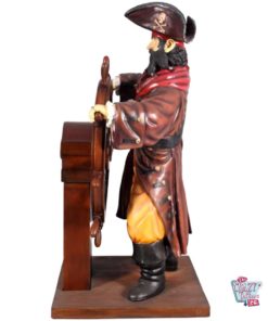 Figure Pirate Decoration with Rudder