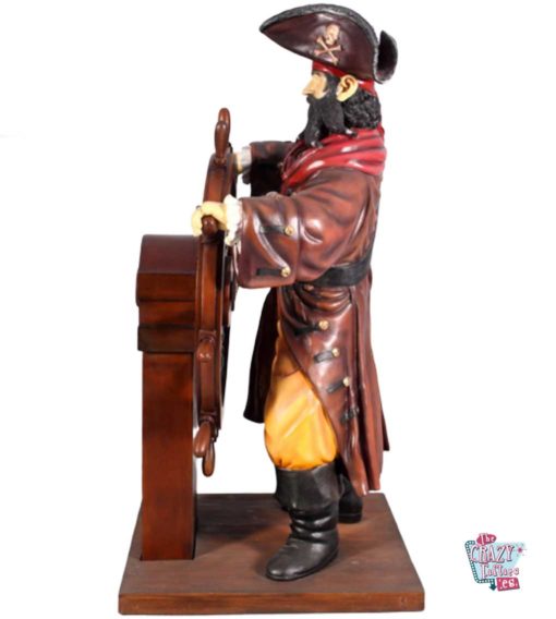 Figure Pirate Decoration with Rudder