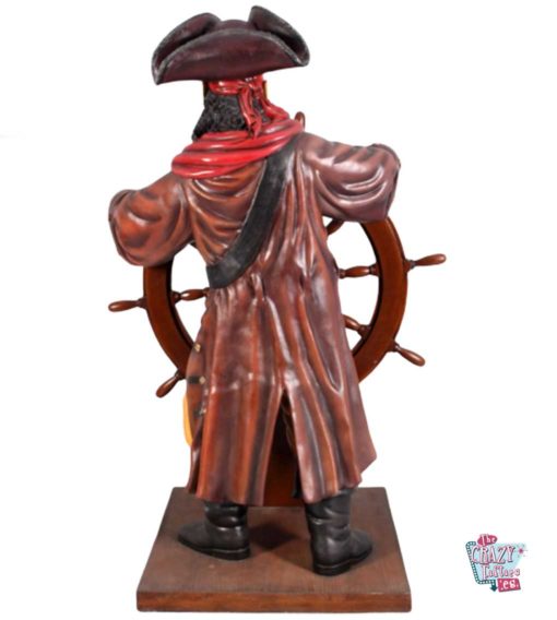 Figure Pirate Decoration with Rudder