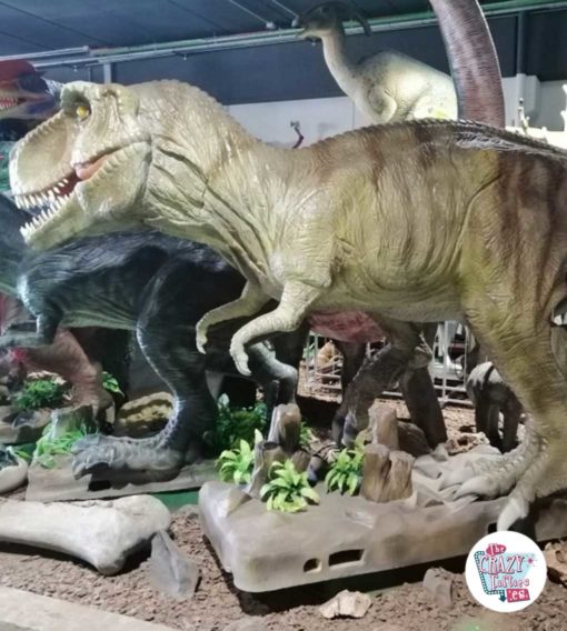 Dinosaurfigur med T-Rex-bevegelse