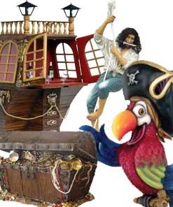 Figuras de decoração pirata