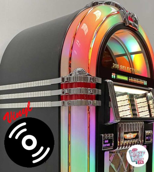 Jukebox Rock-ola Bubbler Vinyl 45 Deluxe noir