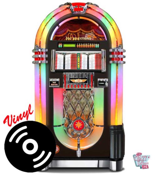 Jukebox Rock-ola Bubbler Vinyl 45 Deluxe nero