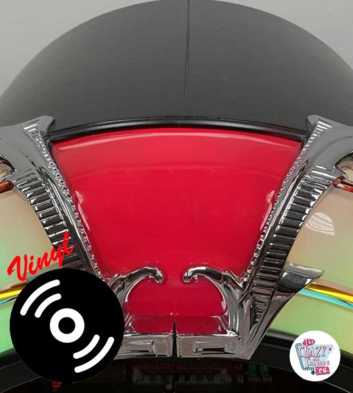 Jukebox Rock-ola Bubbler Vinyl 45 siyah ahşap