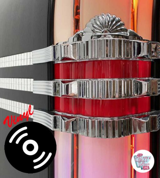 Jukebox Rock-ola Bubbler Vinyl 45 noir chrome