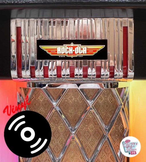 Jukebox Rock-ola Bubbler Vinyl 45 sort gitter