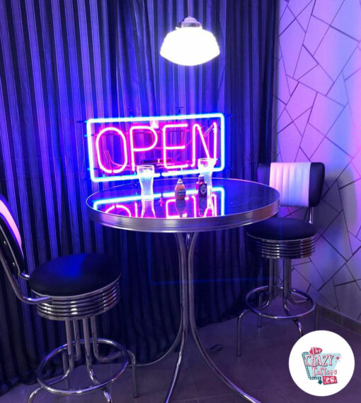 Neon Tabela Açık Büyük Showroom