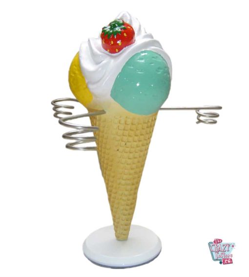 Figura Decoração Sorvete Cone Cone Sabores