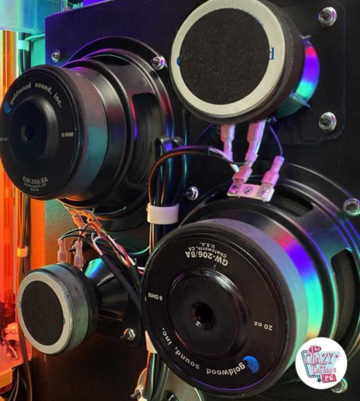 Jukebox Rock-ola CD Bubbler speakers