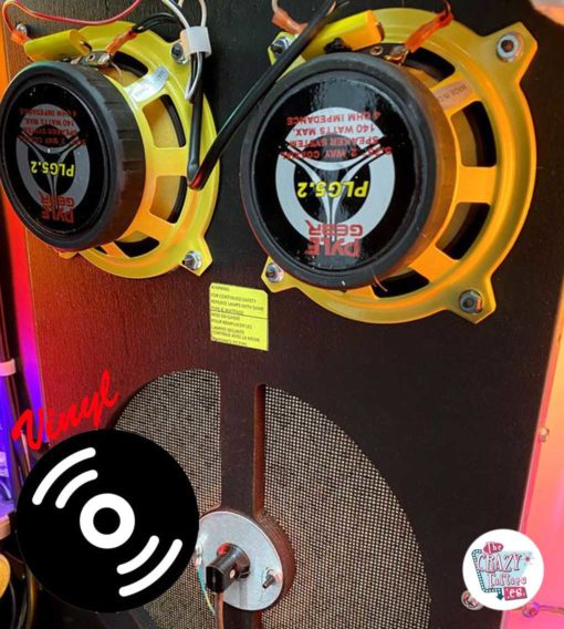 Jukebox Rock-ola Bubbler Vinyl 45 speakers