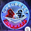 Poster di Chevrolet Corvette al neon