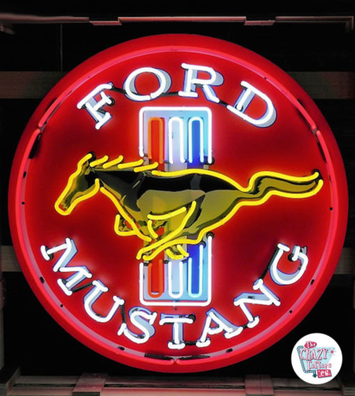 Cartel Neon Ford Mustang xl