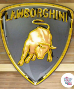 Неоновый Lamborghini Off Плакат