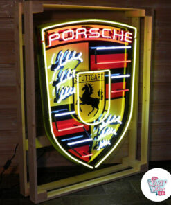 Neon Porsche XL Verpackungsschild