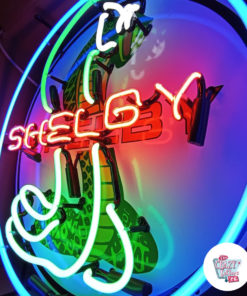 Neon Shelby Cobra Red Seitenschild