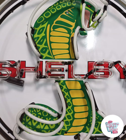 Neon Shelby Kobra kırmızı afiş detay