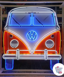 Неоновый VW Bully T1 на знаке