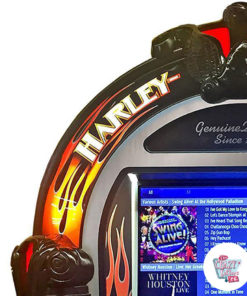 Rock-ola Digital Jukebox Harley-Davidson Flames detayı