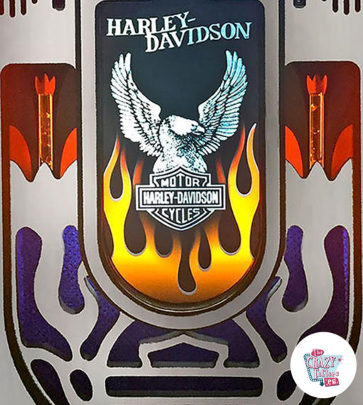 Jukebox Rock-ola Dijital Harley-Davidson Alevler ateşi