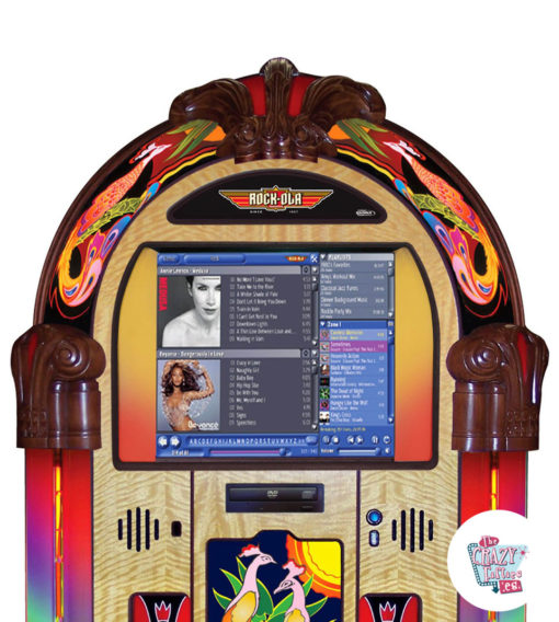 Tela Peacock digital Jukebox Rock-ola