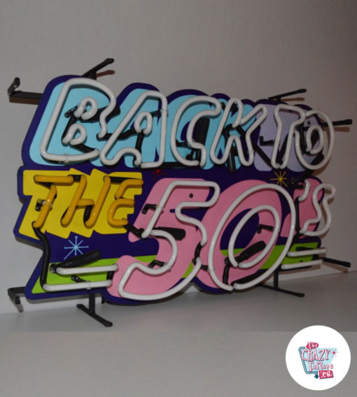 Neon Back To the 50's off left poster