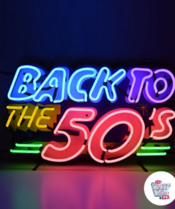 Neon Back To the 50's Poster