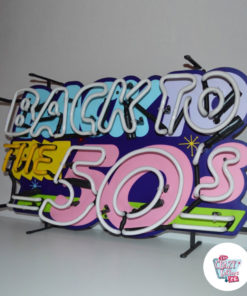 Neon Back To the 50's off right poster