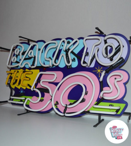 Neon Back To the 50's Off Rigth Poster